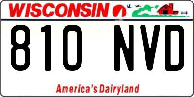 WI license plate 810NVD