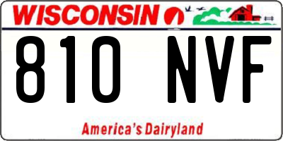 WI license plate 810NVF