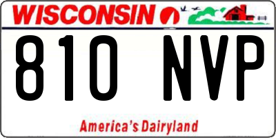 WI license plate 810NVP