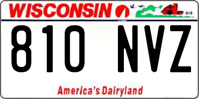 WI license plate 810NVZ