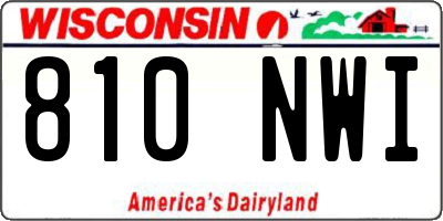 WI license plate 810NWI
