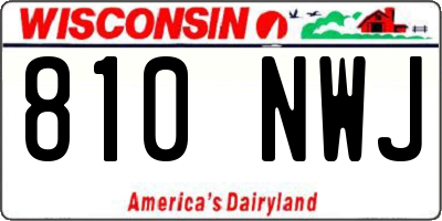 WI license plate 810NWJ