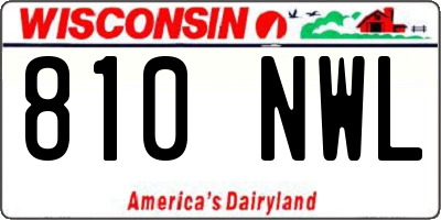 WI license plate 810NWL