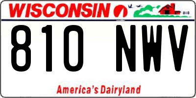 WI license plate 810NWV