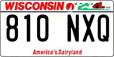 WI license plate 810NXQ