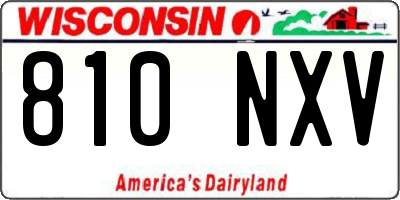 WI license plate 810NXV