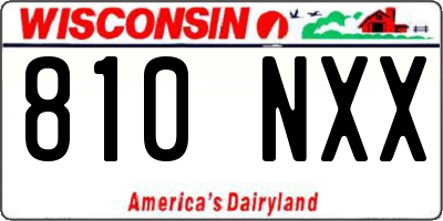 WI license plate 810NXX