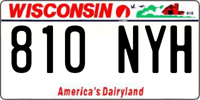 WI license plate 810NYH