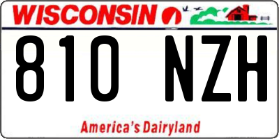 WI license plate 810NZH