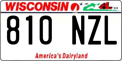 WI license plate 810NZL