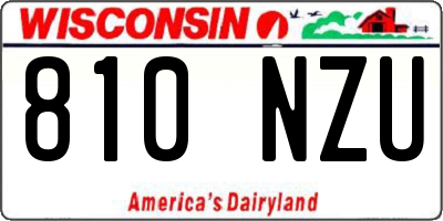 WI license plate 810NZU