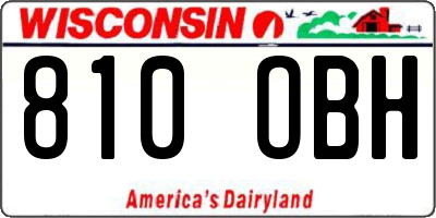 WI license plate 810OBH