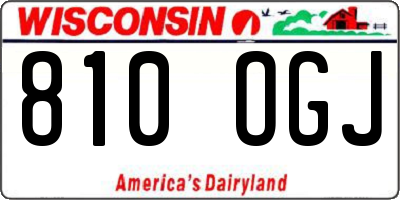 WI license plate 810OGJ