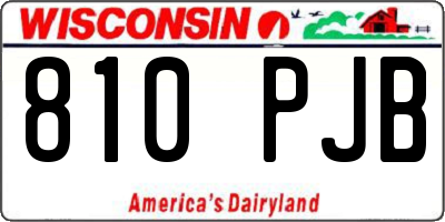 WI license plate 810PJB