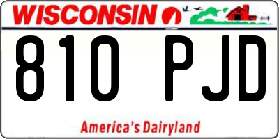 WI license plate 810PJD
