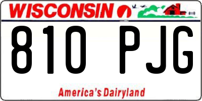 WI license plate 810PJG