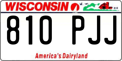 WI license plate 810PJJ
