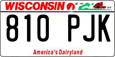 WI license plate 810PJK