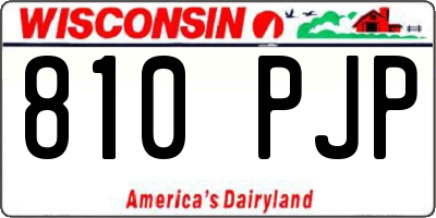 WI license plate 810PJP
