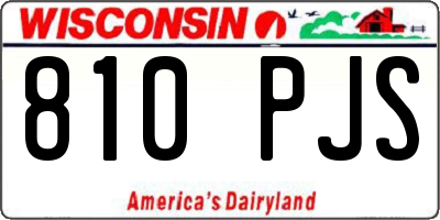 WI license plate 810PJS