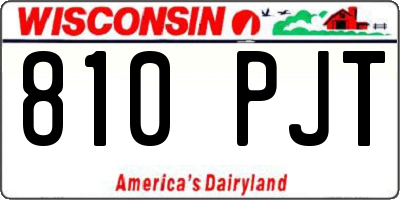 WI license plate 810PJT