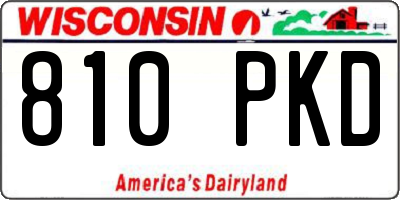 WI license plate 810PKD