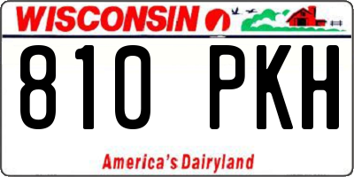 WI license plate 810PKH