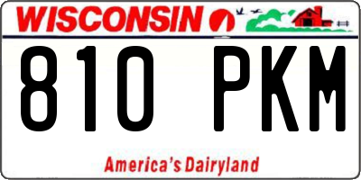 WI license plate 810PKM