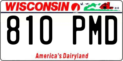 WI license plate 810PMD