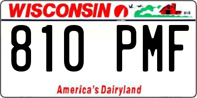 WI license plate 810PMF
