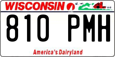 WI license plate 810PMH