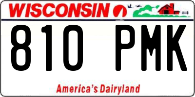 WI license plate 810PMK