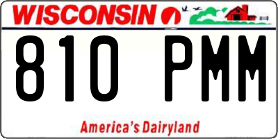 WI license plate 810PMM