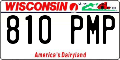 WI license plate 810PMP