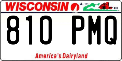 WI license plate 810PMQ