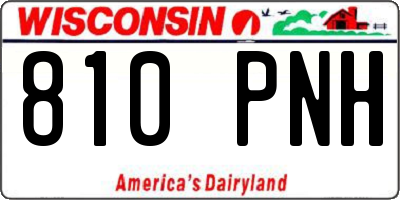 WI license plate 810PNH