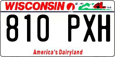 WI license plate 810PXH