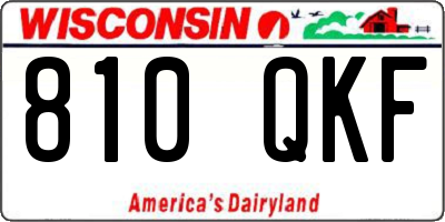 WI license plate 810QKF