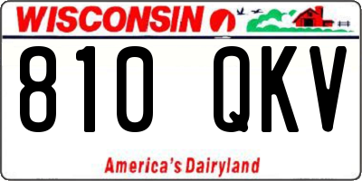 WI license plate 810QKV