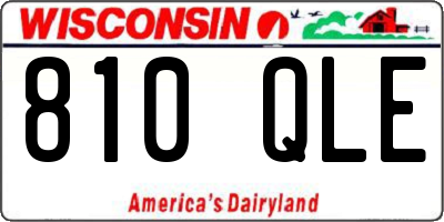 WI license plate 810QLE