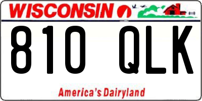 WI license plate 810QLK