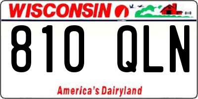 WI license plate 810QLN