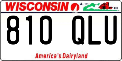 WI license plate 810QLU