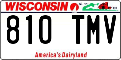 WI license plate 810TMV