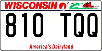 WI license plate 810TQQ