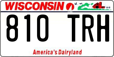 WI license plate 810TRH