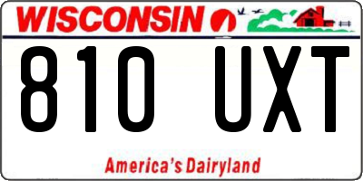 WI license plate 810UXT