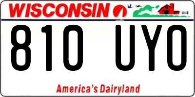 WI license plate 810UYO