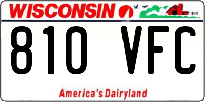 WI license plate 810VFC