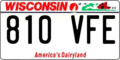 WI license plate 810VFE